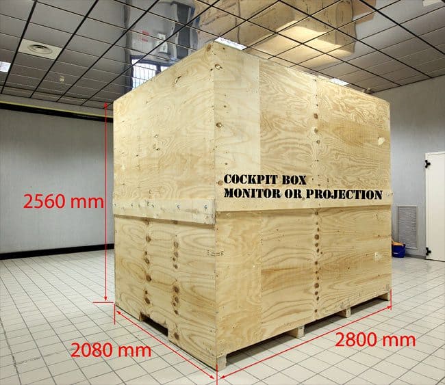 FSC B737 COCKPIT WOOD BOX DIMENSIONS